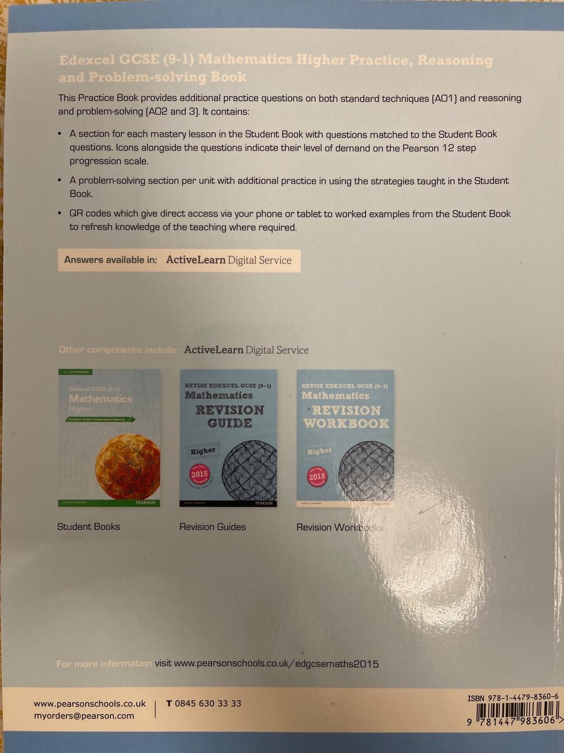Exexcel gcse maths higher problem solving in E14 London für £ 5,50 zum ...