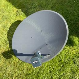 Large satellite dish with 8 way L and B bought but never used