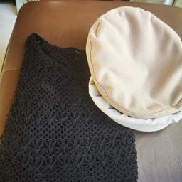 Next Size 14 Crochet top and two caps