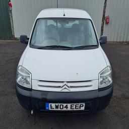 TRADE SALE!

CITROEN BERLINGO LX 600 D ENTERPRISE, 
1.9 DIESEL, 
5 SPEED MANUAL, 
CAR DERIVED VAN ,
WHITE, 
2004. 

STARTS AND DRIVES, ISSUE STARTING DUE TO GLOWPLUGS, 
MILEAGE: 131752, 
MOT: 11TH NOVEMBER 2021, 
V5 PRESENT. 

FOR FURTHER INFORMATION PLEASE CALL US ON 01902 457 171.