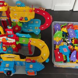 vtech toot drivers
.repair centre
.garage
.fire station
plus lots of track and lots of car
lights up & noises

£25 O.N.O