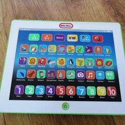 Little tikes baby or toddler tablet, great for learning letters and numbers. In good used working condition.

Collection only

Please look at my other baby and toddler toy items