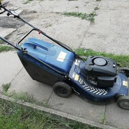 Fully working power drive petrol mower in used condition with grass box can b seen workin 45 ono collection only