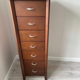 In great condition. Small mark on one of them as in photo. Doesn’t impact functionality, barely noticeable.

Tallboy / 7 drawer chest
£60 each, open to offers