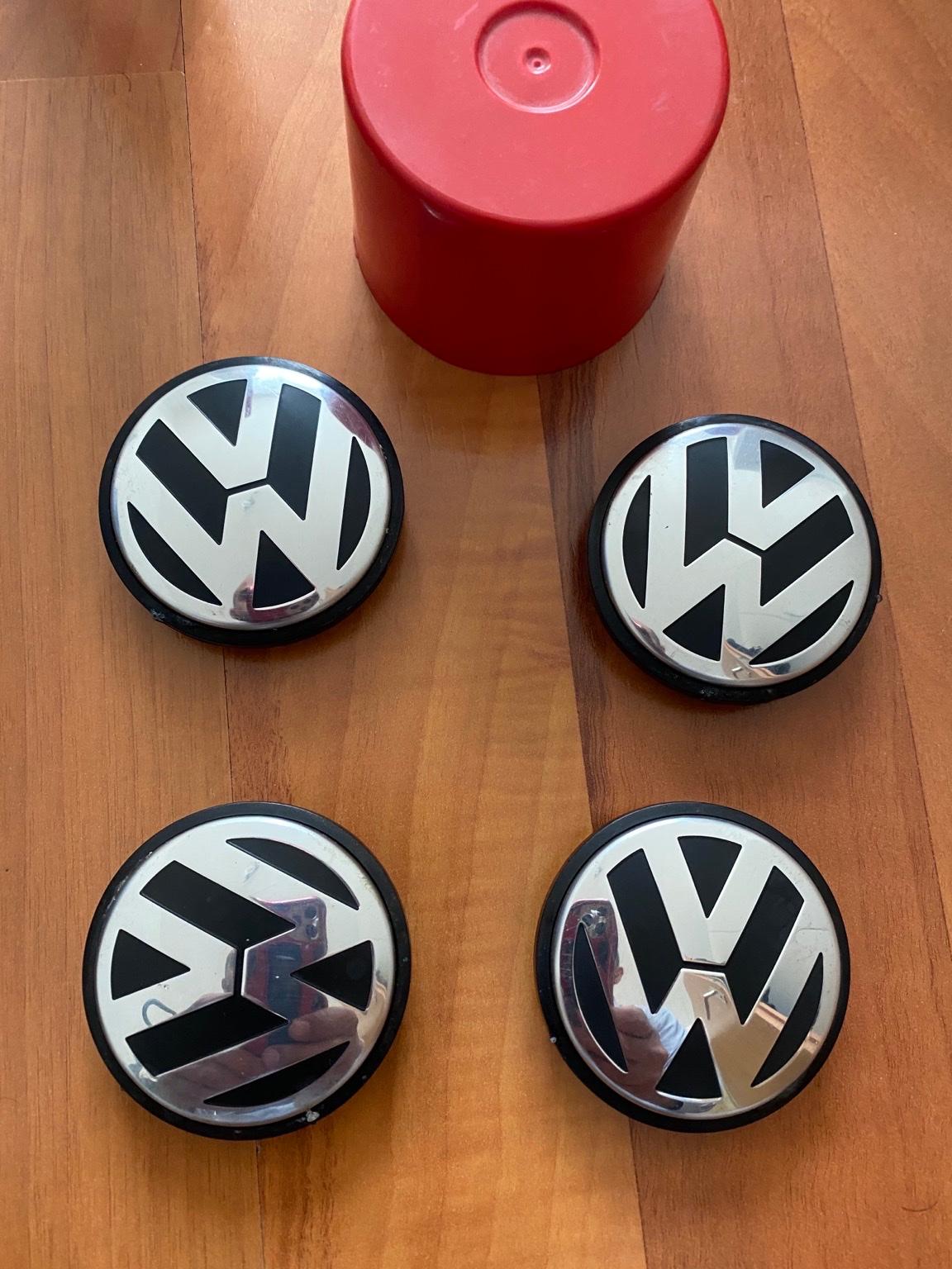 4x Nabendeckel Für VW – Radnabenabdeckung 65 Mm, Einfache Montage | Passend Für Verschiedene VW Modelle, Mattes Finish