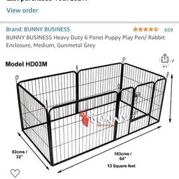 This puppy pen was purchased off Amazon for £55  a month ago my dog to big for it now in good collection