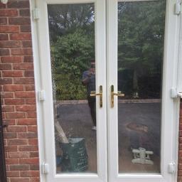 UPVC Double Glazed French Doors
Dimensions including frame: Height 2140mm without cill, Width 1570mm.

Very good condition with protective film still on the inside. Complete with 6 keys.

Already removed and ready for collection.

Collection only.