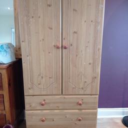 Hi, I'm selling my son's / daughter's wardrobe as they have grown out of it. It's been a great wardrobe for us - and is in good condition (just needs a clean on the outside as my daughter had put some stickers on it!). Measurements are (HxWxD) 163cm X 83cm X 42cm. Collection only N32EN.