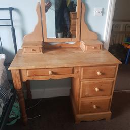 Beautiful solid pine (very heavy). needs a light sand to bring back to former glory. selling as unused and need the space. collection SS91NE