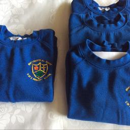3 school jumpers age 7 - 8 yrs
1 school jumper age 8 - 9 yrs
All in good condition hardly worn last year due to Corvid