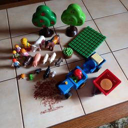 Verkaufe Playmobil Bauernhof
Familie mit Tiere,Bäume, Traktor mit Anhänger