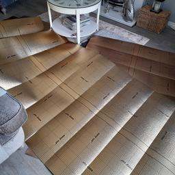 flooring left over from.my Hall and kitchen underlay was 35 on its own .Got around 21 planks left .vinyl plank think it's 3 m.Bargain.