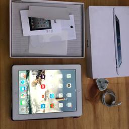 Apple iPad 4th Gen. 16GB, Wi-Fi + 9.7in - White/Silver.

Very good iPad 4..

Always kept in a protective case (although worn) which will be included in the sale.

Box, instructions, stickers, charger and lead comes as shown in pictures.

Battery is still fantastic and everything operates as it should.