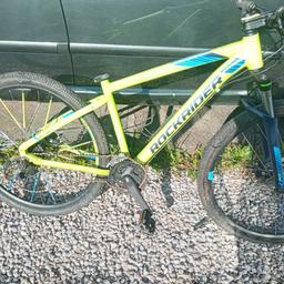 rockrider
needs new dralier
needs seat  
and chain oiling