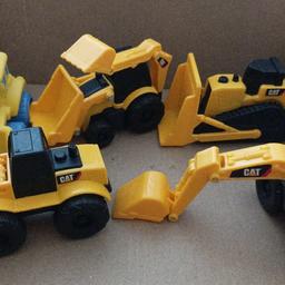 collection of digger toys