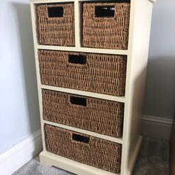 Perfect condition 5 drawer unit.
Height 30.5 inch 
Width 17.5 inch