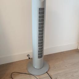 Used condition but working fan. Very quiet.3 speed settings with oscillation and timer options. Plastic materials. Pick up only. Moving house so want to clear everything :)