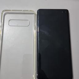Samsung s10 plus duel sim 128gb. very good condition can increase memory with sd card.comes with clear case and charger.