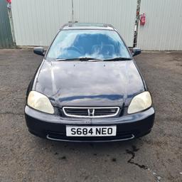 TRADE SALE!

HONDA CIVIC LS SUMMER SPECIAL, 
1.6 PETROL, 
5 SPEED MANUAL, 
2 DOOR COUPE, 
BLACK, 
1995. 

STARTS AND DRIVES, DAMAGE TO PANELS AS SEEN IN PICTURES.
GREAT PROJECT CAR.
LOW MILEAGE: 94200, 
MOT: 10TH OCTOBER 2021, 
V5 PRESENT. 

FOR FURTHER INFORMATION PLEASE CALL US ON 01902 457 171.