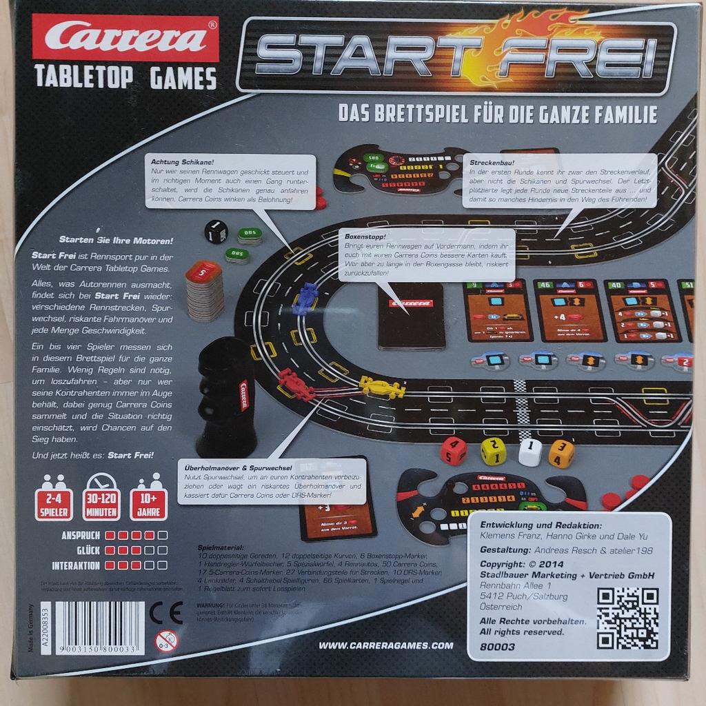 Verkaufen hier ein Brettspiel von Carrera für die ganze Familie.

Spiel ist noch original verpackt
Preis ist verhandelbar.

Kein Versand !!!