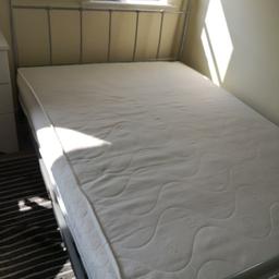 Double bedstead and mattress for collection from DY6. It's from a spare room so has had little use. The bedstead has lost a couple of the plastic casings that the slats go into but sure it's easily fixable by someone, we just no longer need it.