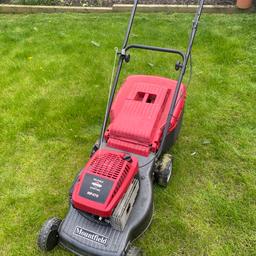 Very reliable petrol lawnmower only owned from new for around 3yrs. Used around 15 times and still runs very well. Serviced in Feb 2021. I have a small garden so its a little wasted for my use. 

Cash on collection (or bank transfer) 

Located in Walsall WS2

*** Collection ONLY ***