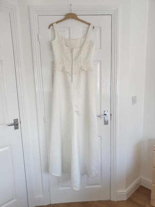 Buy & Sell Swansea - Wales Cockett - Swansea - Photos for IVORY SILK SATAN WEDDING DRESS