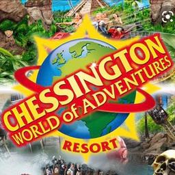 2 chessington world of adventure tickets for Friday 15th October 
Can send email of tickets and picture