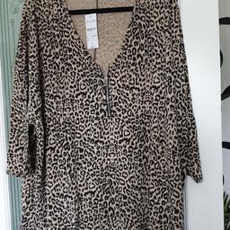leopard print top still as tags on very nice selling due to illness and don't fit i do have a lot more Open to sensible offers there is over 100 items just ask if you need to know any more ask for prices 