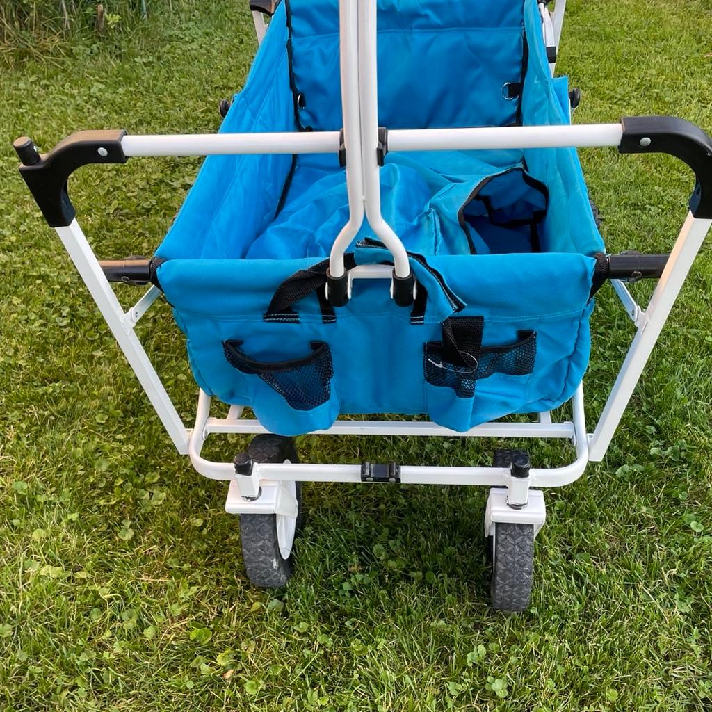 FUXTEC Bollerwagen Türkis mit Sonnendach in 4614 Marchtrenk für € 65,00