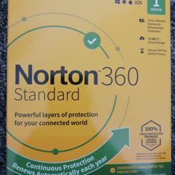 Brand New. Excellent Condition.

100% protects your devices from viruses & removes them.
Comes with continuous protection that renews automatically every year.

RRP. £25

Great bargain!

Buyer must collect / Postage available.
