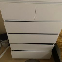 FREE Chest of drawers from IKEA. Needs gone ASAP. the two bottom draws needs fixing as shown in picture.