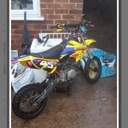 140cc stomp runs and rides in good condition needs afew little bits doing to it like bots in foot pegs as it's on by a strap atm (still rides as it is with strap) i have the bolts there with the bike just not got round to doing it don't effect the ride of the bike and quite nippy for what it is will also need carb clean and fresh fule as been sat for a while but will run like a dream again once done open to sensable cash offers or swaps try me