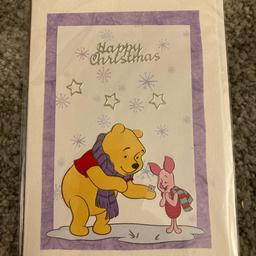 Handmade Pooh and Piglet Christmas card. Includes envelope. 4.5x6.5 inch. Blank inside. Listing other handmade cards so happy to combine postage if you contact me before purchasing
