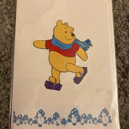 Handmade Pooh Christmas card. Included envelope. 4.5x6.5 inch. Blank inside. Listing other handmade cards so happy to combine postage if you contact me before purchasing