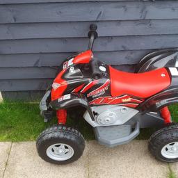 kids electric ride on (quad bike), 6V. Suitable for age 3 and up.