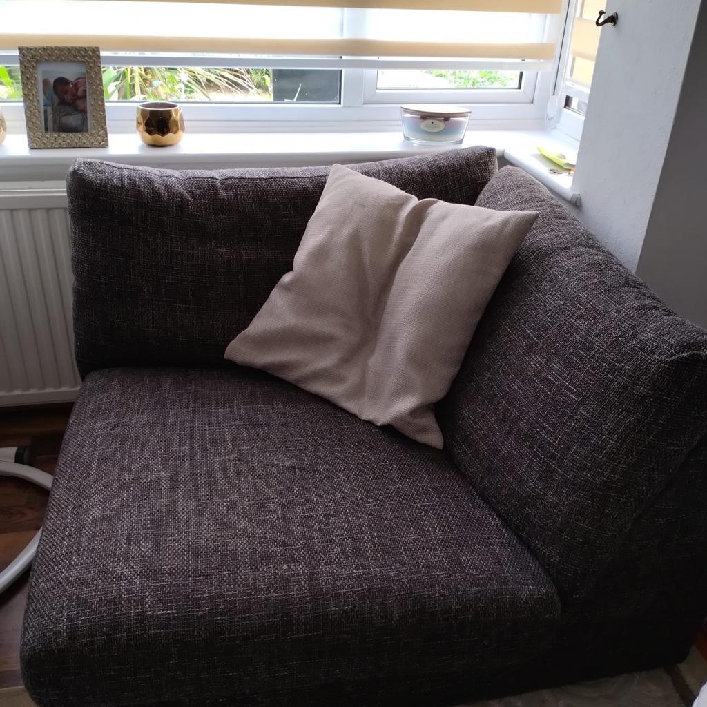 Sofology Brown Fabric L Shape Sofa in EN8 Broxbourne for £440.00 for