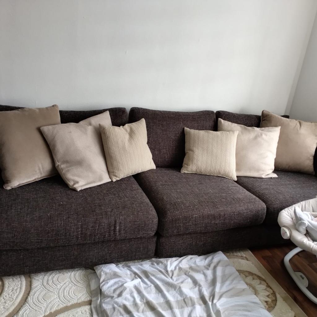 Sofology Brown Fabric L Shape Sofa in EN8 Broxbourne for £440.00 for