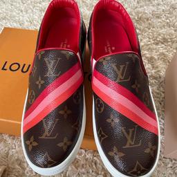Authentic brand new Louis Vuitton shoe , never been worn nor tried on as they were a gift but very similar to my other pair , still in the dust bags with the certificate. Buyer will love as they sold out and continue to be in high demand.