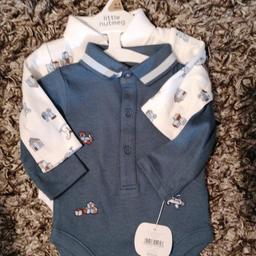 Set of 2 boys bodysuits size 0-3 months new with tags