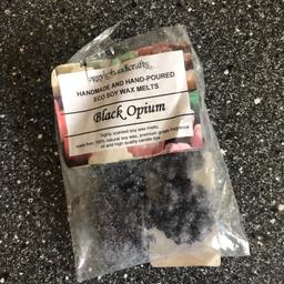 Used 1/6 smells amazing very strong of black opium but don’t use anymore