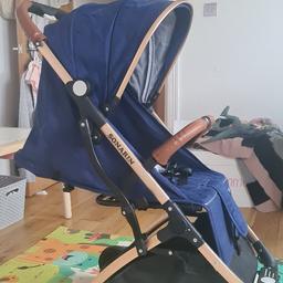 Great push chair, Great condition, easy to push, can be used as hand luggage on the plane and turns in to a pull suitcase buggy, shown in picture. Recliner leg and back rest. Also has open back netted air for the summer. Material is washable. Opens and closes easy and quick. 

Selling as no more needed

Will wash material once sold

Collection w3 6ng