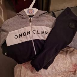 Boys lovely moncler tracksuit in immaculate condition can deliver local or post
