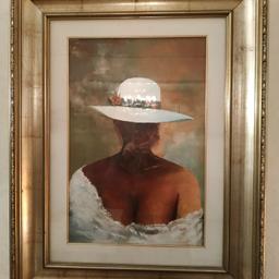 Vendo quadro " Donna con cappello" a firma Cominetti
Impreziosito da una splendida cornice 70 x 90
Misura tela 55 x 75
Perfetto
Stupendo