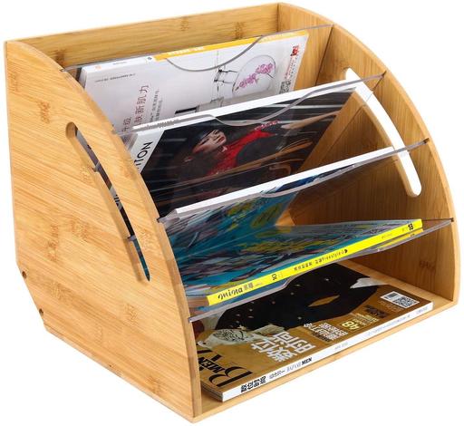 Buy & Sell West Midlands Birmingham - Photos for Natural Bamboo Fan-Shape Desk File Organiser