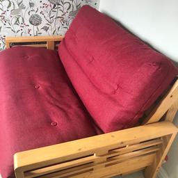 In great condition, only been used twice as a bed and has been covered with decorative blankets most of the time to fit in with our decor. Is comfy both as a sofa and a bed. From pet and smoke free home.
Measurements:
As a sofa - width 139cm x depth 86cm x height 76cm
As a bed length - width 139cm (with armrests) 124cm actual bed width x length 200cm x height 20cm from floor to bed.
Collection only will be dismantled but will have assembly instructions.