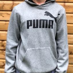 Puma grey hoodie
XL 164cm. 13/14 years old