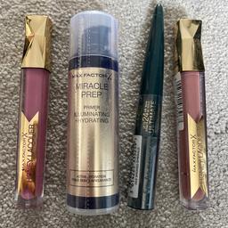 All brand new 
2 honey lacquer 
30 ml miracle prep
Waterproof kohl 
All sealed and never opened