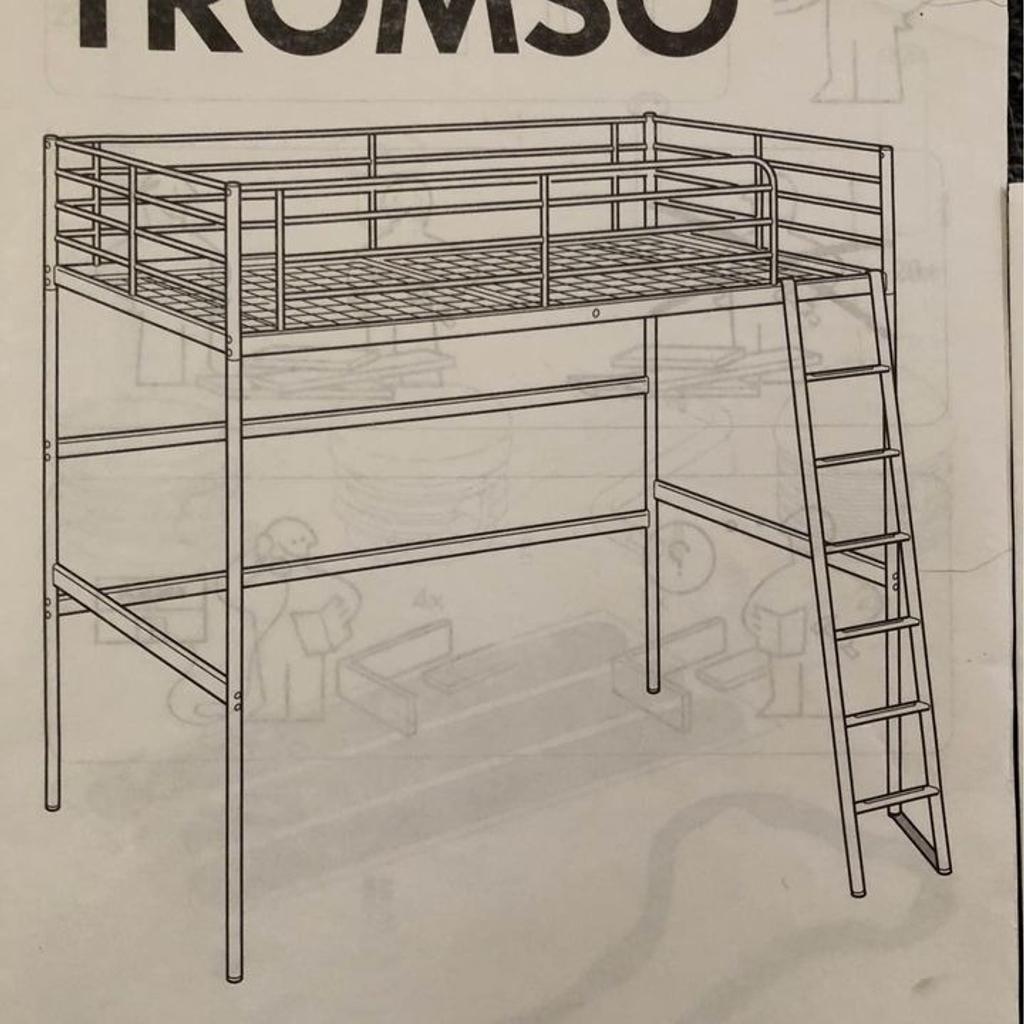 IKEA Tromso High Sleeper With Desk and Shelf in B38 Birmingham for £75.