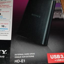 Sony Externe Festplatte 1 TB 
USB 3.0 , 2.5" 
Sehr schmall und klein
Maße ‎11.4 x 3.99 x 13.69 cm;
Gewicht 230 Gramm
Formfaktor ‎6,35 cm (2,5 Zoll)
Versand gegen Aufpreis möglich.
Solange meine Anzeige online ist, ist die Anzeige noch aktuell.

Privatverkauf - keine Garantie, keine Rücknahme und kein Umtausch.